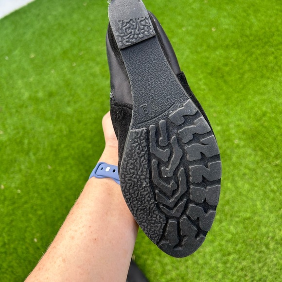 Size 9 Black Wedge Catherine Malandrino Knee-High Boots - Picture 3 of 8